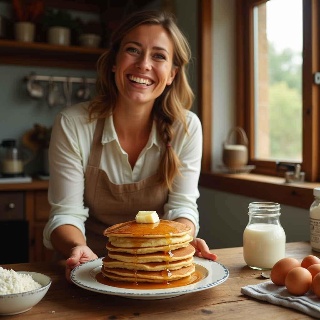 Learn how to make Cracker Barrel pancakes at home with this easy recipe. Enjoy fluffy, delicious buttermilk pancakes just like the restaurant!					
